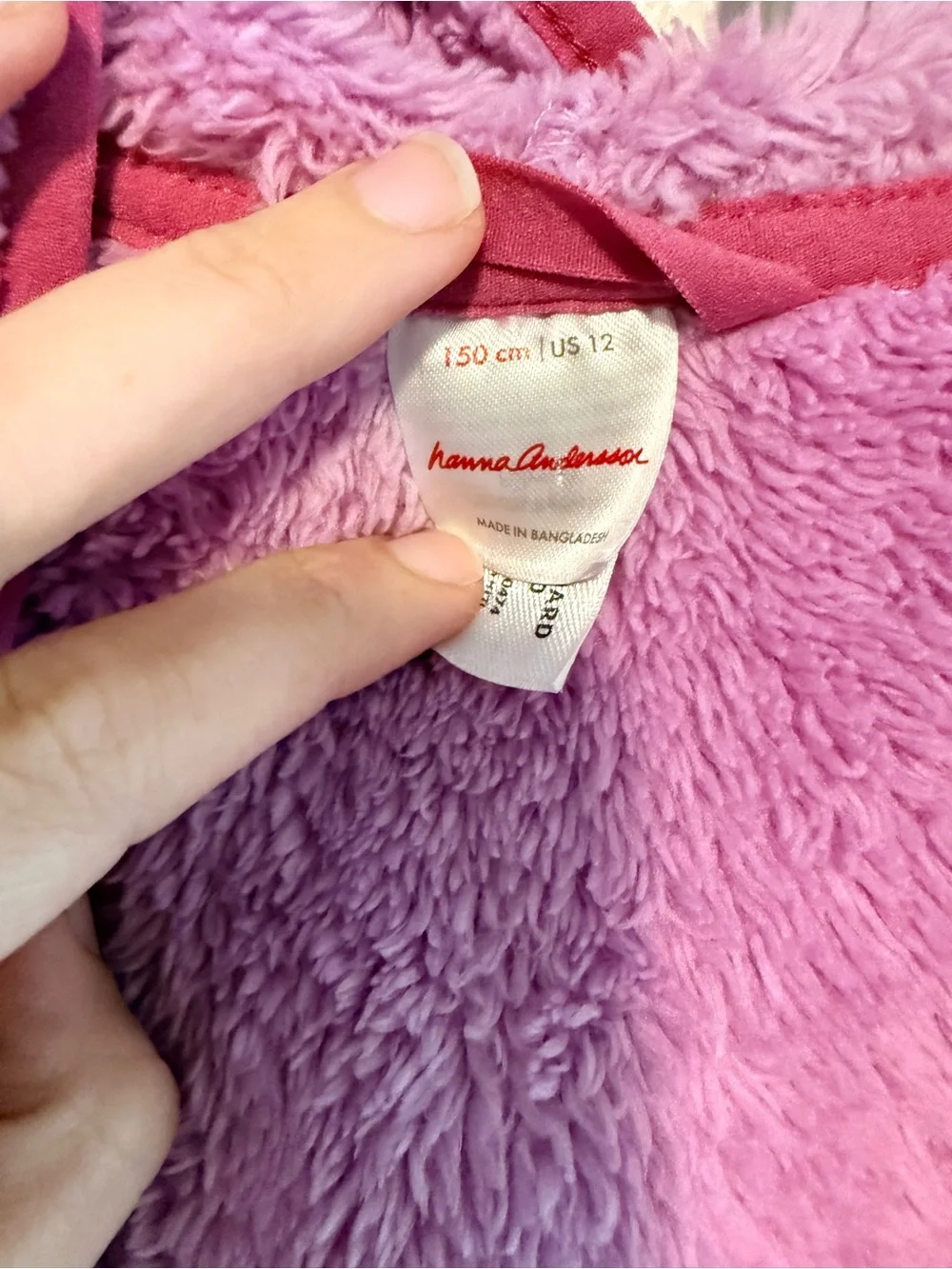 Hanna Andersson Plush Zip-Up Hooded Jacket - Pink